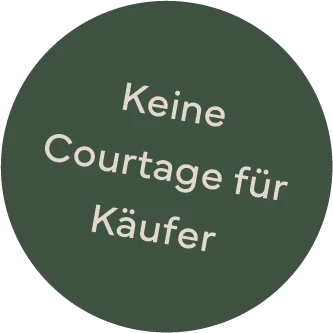 Button: Keine Courtage für Käufer